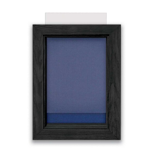 Indoor Enclosed Combo Board, 72"x36", Black Frame/Green & Forbo